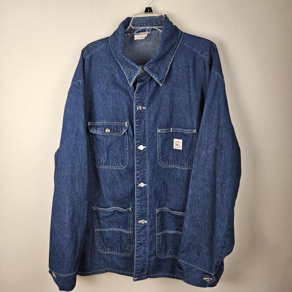 Pointer Brand Denim Chore Barn Coat Men's Size 2XL/T Made In USA Workwear